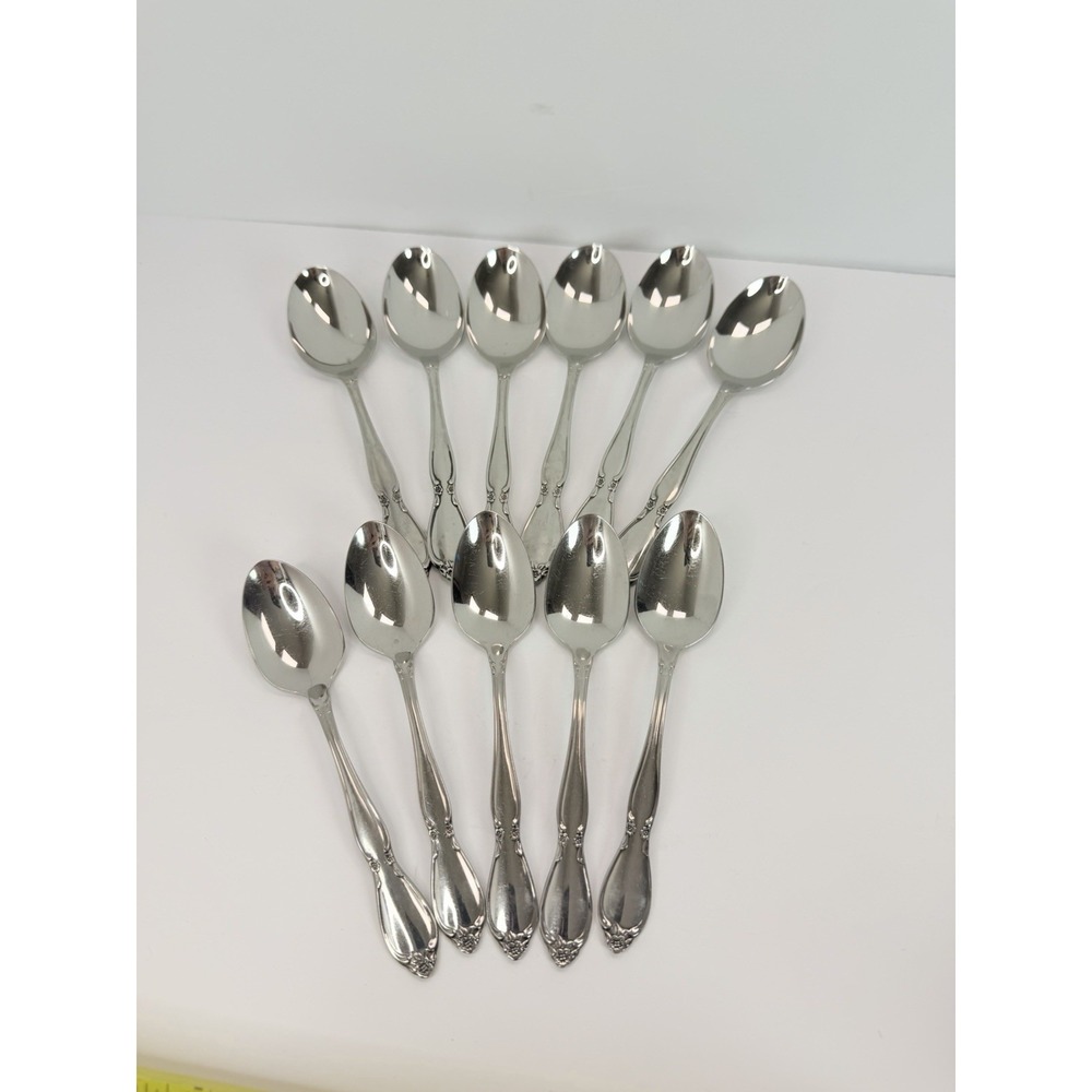 Oneida CHATEAU Set of 6 Soup Spoons 5 Teaspoons Replacements Crafting